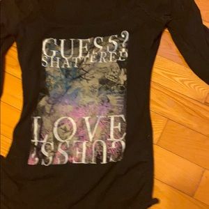 Guess black long sleeve